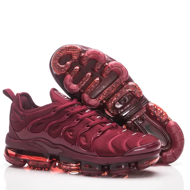 Nike Air VaporMax Plus Maroon Translucent Sole Lifestyle Sneakers 12