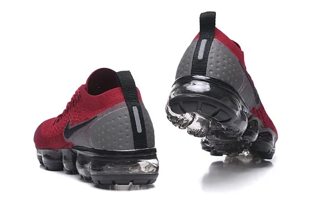 Nike Air VaporMax Rouge Flyknit Chaussures de Running 3