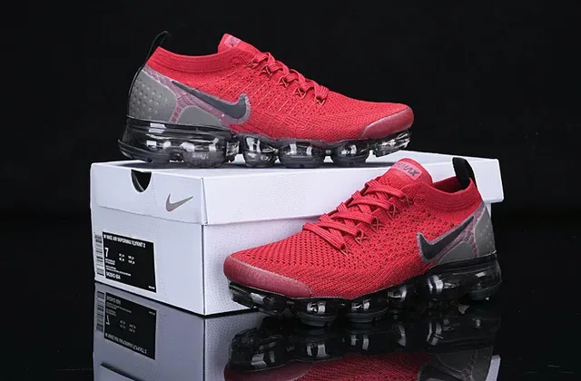 Nike Air VaporMax Rouge Flyknit Chaussures de Running 10
