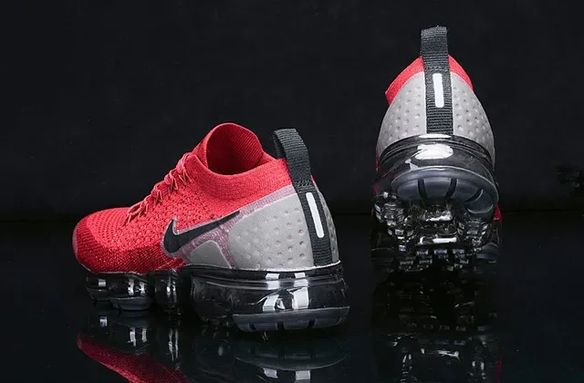 Nike Air VaporMax Rouge Flyknit Chaussures de Running 12