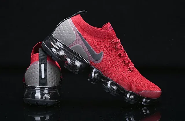 Nike Air VaporMax Rouge Flyknit Chaussures de Running 14