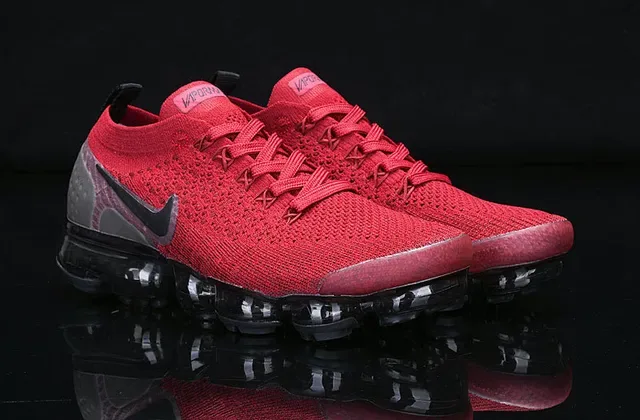 Nike Air VaporMax Rouge Flyknit Chaussures de Running 16