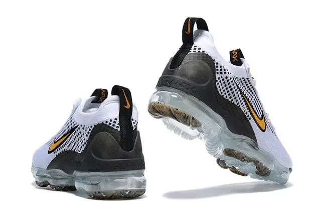 Nike Air VaporMax White Black Orange Lifestyle Sneakers 3