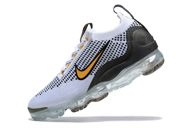 Nike Air VaporMax White Black Orange Lifestyle Sneakers 4