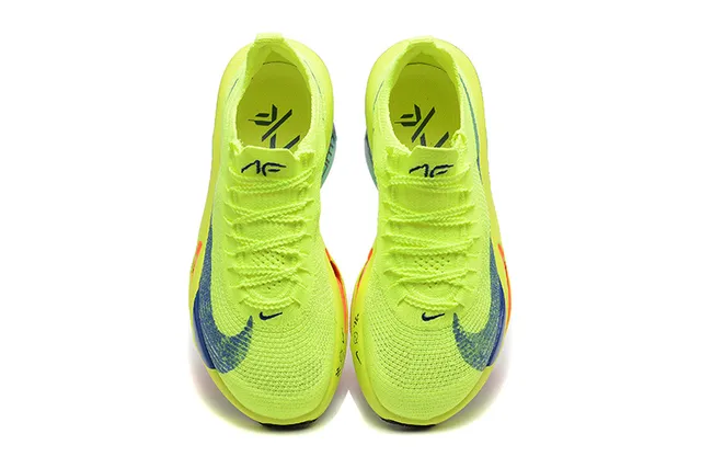 Nike Air Zoom Alphafly 3 Zapatillas de Running Neón Amarillo Azul 2