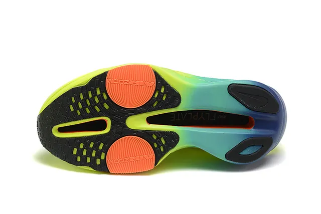 Nike Air Zoom Alphafly 3 Zapatillas de Running Neón Amarillo Azul 5