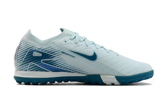 Nike Air Zoom Blue White Upper Tricot Dynamic Cage Overlay Turf Chaussures de football 5