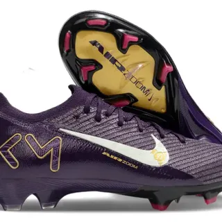 Nike Air Zoom KM Purple Gold Firm-Ground Soccer Shoes