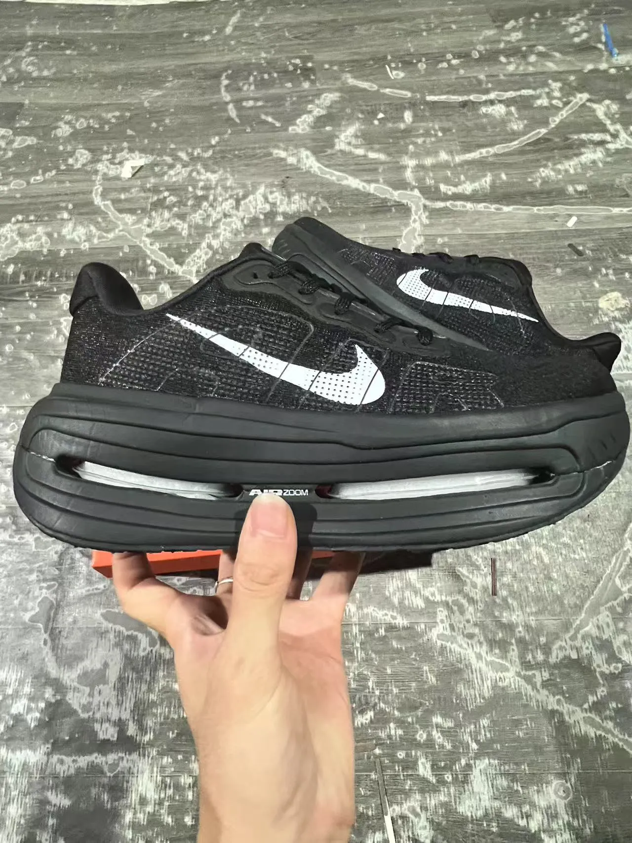 Nike Air Zoom Pegasus Black White Running Shoes 7
