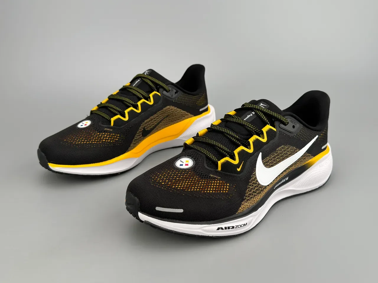 Chaussures de running Nike Air Zoom Pegasus Steelers Noir Or Blanc 7