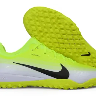 Nike Atomknit Yellow White Neon Knit Upper Midsole Turf Soccer Shoes