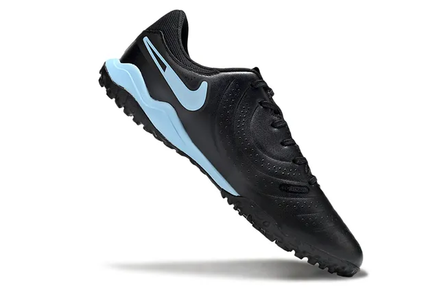 Nike Noir Bleu Bas coupé Haut synthétique Texturisé Ante-pied Gazon Chaussures de football 2
