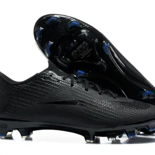 Nike Black Blue Low-Cut Textured Synthetic Upper Firm-Ground Soccer Shoes
