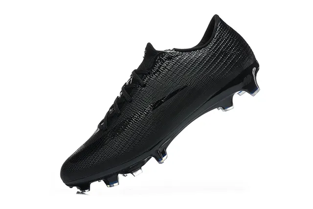Nike Black Blue Low-Cut Textured Synthetic Upper Firm-Ground Soccer Shoes 4