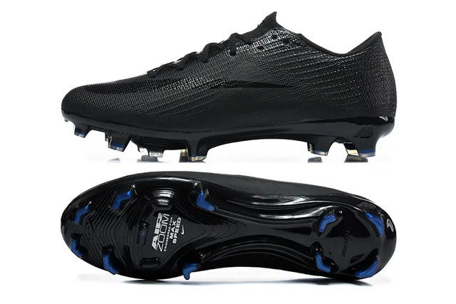 Nike Black Blue Low-Cut Textured Synthetic Upper Firm-Ground Soccer Shoes 9