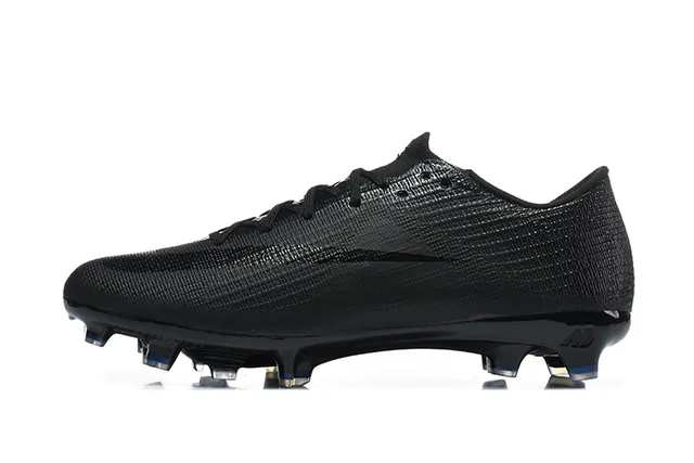 Nike Black Blue Low-Cut Textured Synthetic Upper Firm-Ground Soccer Shoes 10