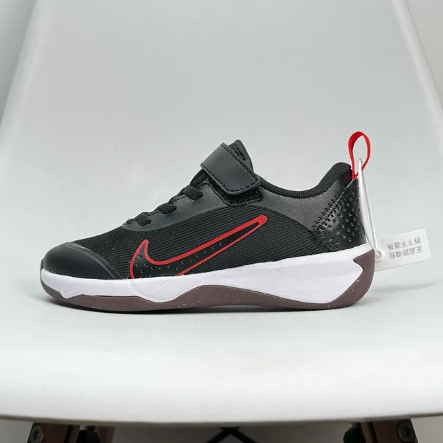 Nike Black Green Low-Top Hook-and-Loop Strap Basketball Shoes 8