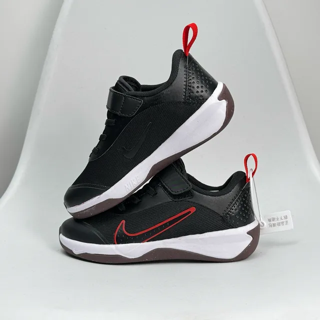 Nike Black Green Low-Top Hook-and-Loop Strap Basketball Shoes 11