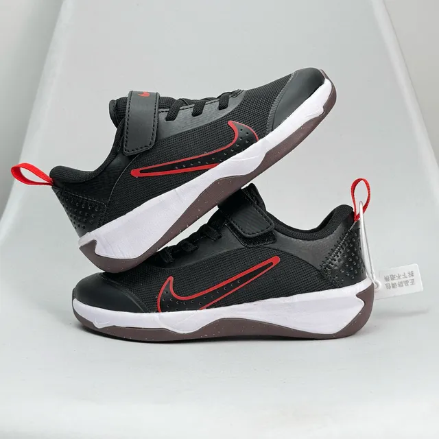 Nike Black Green Low-Top Hook-and-Loop Strap Basketball Shoes 12