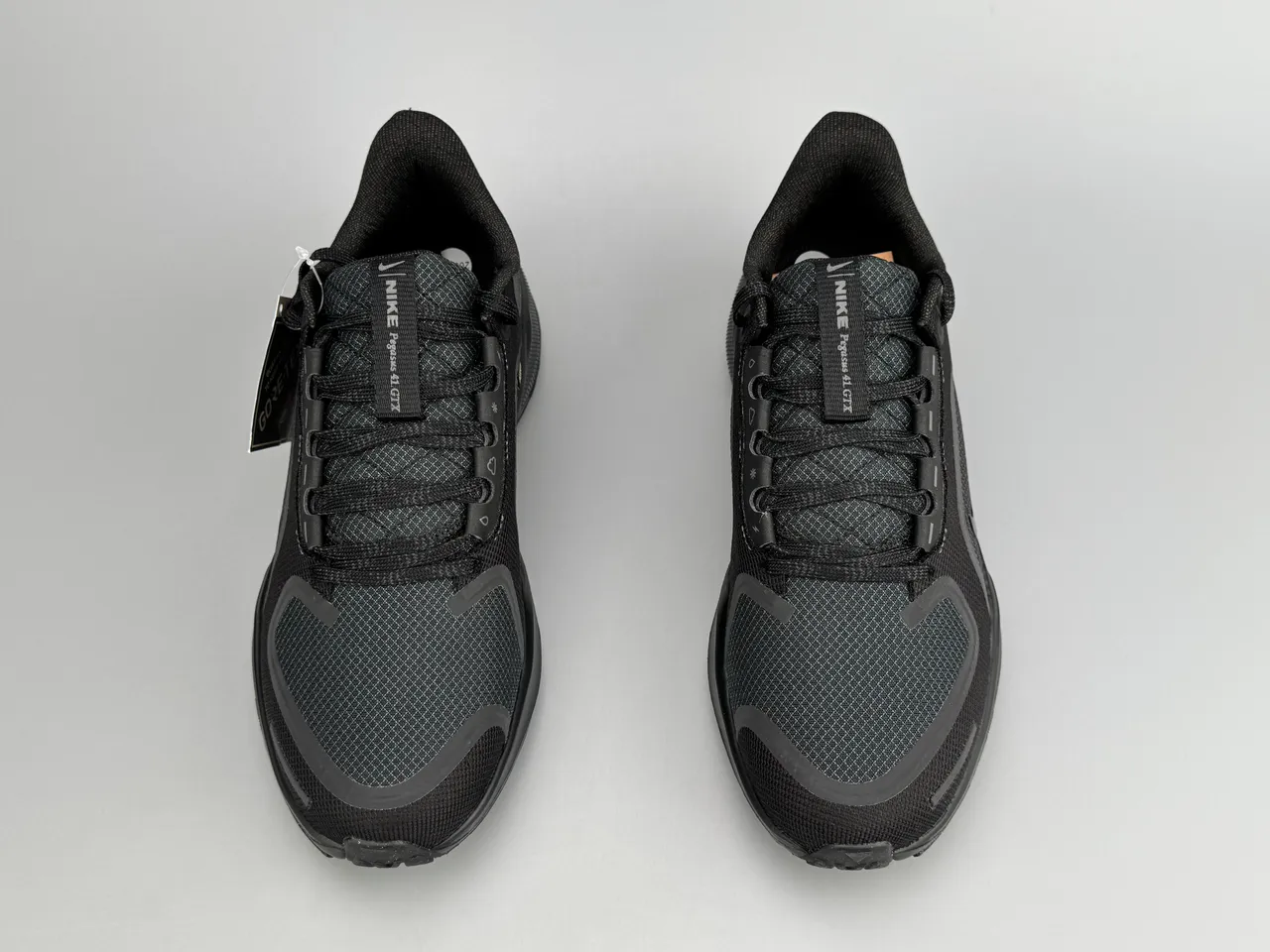 Nike Black Monochrome Engineered Mesh Upper Running Shoes 7