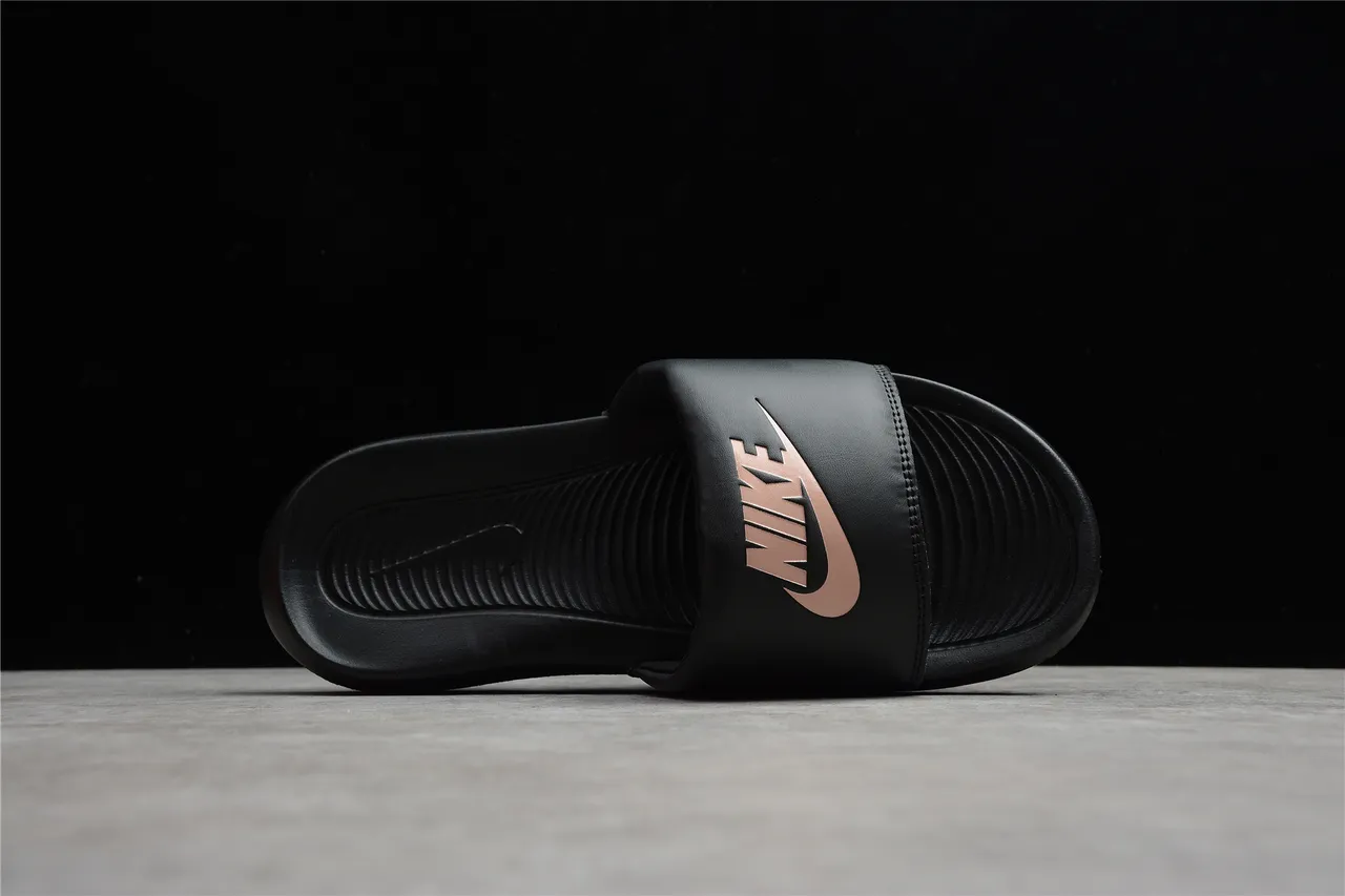 Nike Black Pink Single-Strap Molded Footbed Slippers 4