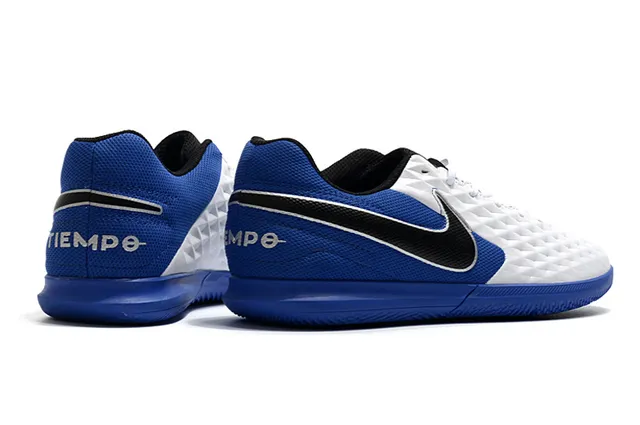Nike Noir Rouge tige quiltée texturée diamant col bas chaussures de football indoor 3