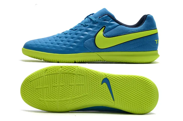 Nike Noir Rouge tige quiltée texturée diamant col bas chaussures de football indoor 20