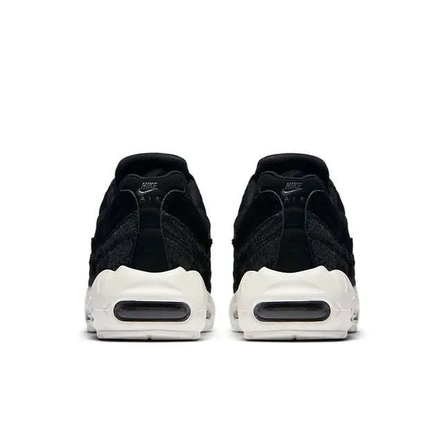 Nike Black White Mesh And Suede Upper Sculpted Midsole Lifestyle Sneakers 2