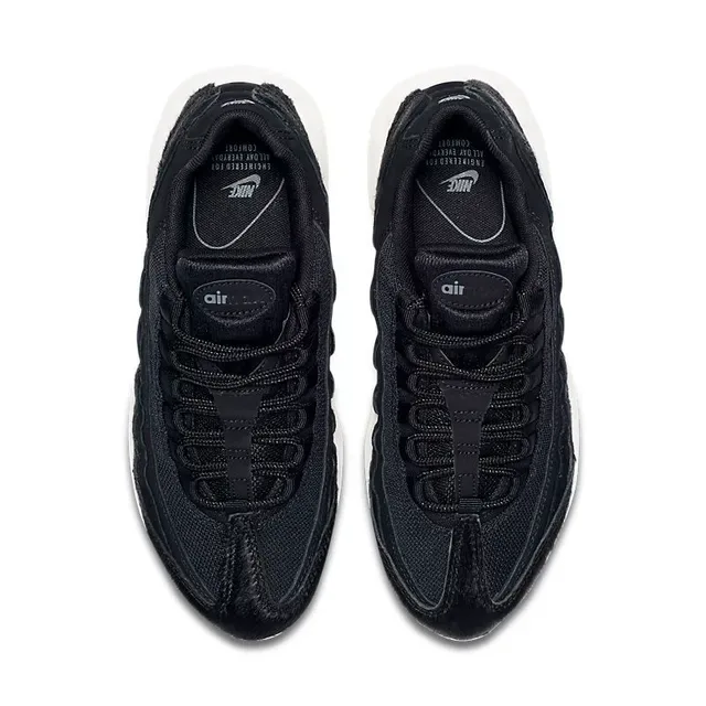 Nike Black White Mesh And Suede Upper Sculpted Midsole Lifestyle Sneakers 4