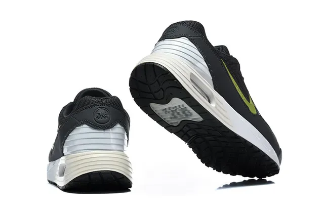 Nike Black White Mesh And Synthetic Upper Visible Air Cushioning Unit Lifestyle Sneakers 2