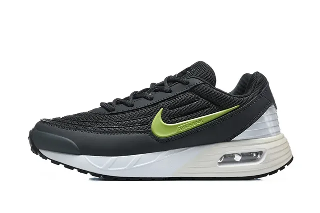 Nike Black White Mesh And Synthetic Upper Visible Air Cushioning Unit Lifestyle Sneakers 6