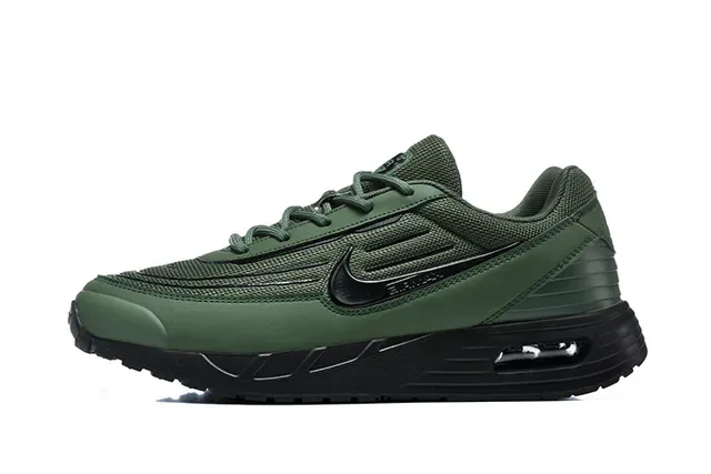 Nike Black White Mesh And Synthetic Upper Visible Air Cushioning Unit Lifestyle Sneakers 18