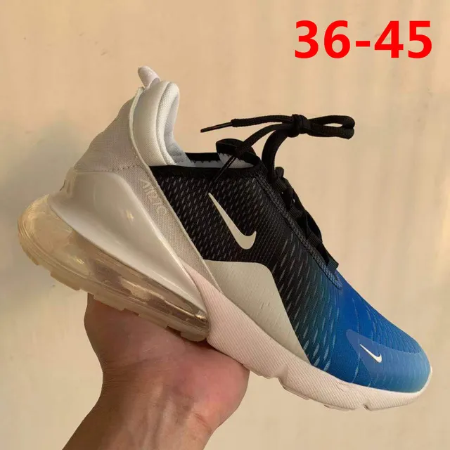 Nike Blue Black Gradient Mesh Upper Visible Air Unit Lifestyle Sneakers 2