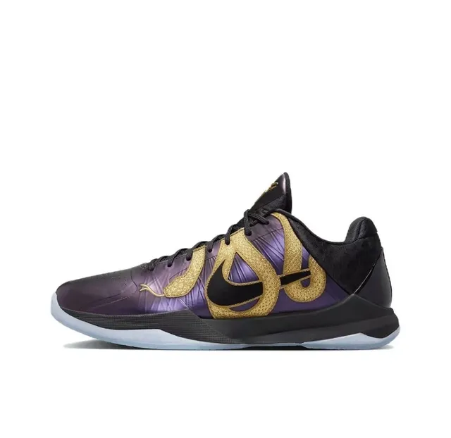 Nike Blue Gold High-Top Gradient Upper Basketball Shoes 2
