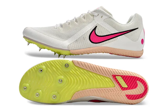 Nike Blue Green Low-Cut Racing Spike Engineered Mesh Upper Running Shoes 7