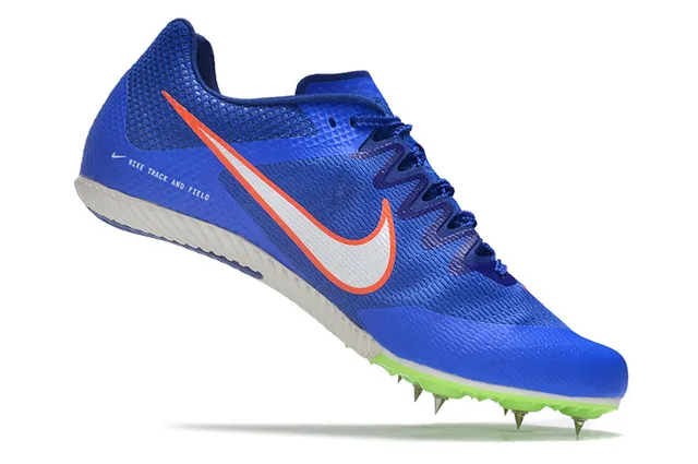 Nike Blue Green Low-Cut Racing Spike Engineered Mesh Upper Running Shoes 9