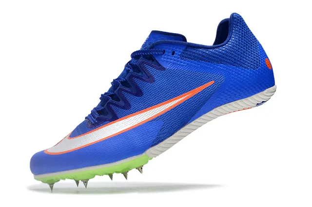 Nike Blue Green Low-Cut Racing Spike Engineered Mesh Upper Running Shoes 10