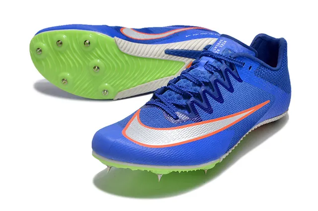 Nike Blue Green Low-Cut Racing Spike Engineered Mesh Upper Running Shoes 11