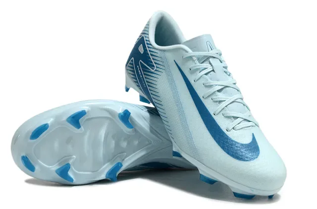 Nike Chaussures de football bleu marine low-cut upper mesh synthétique graphique lateral speed-wing firm ground 4