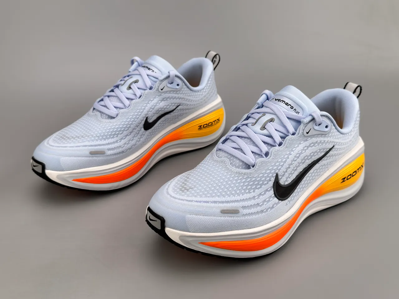 Nike Blue Orange Engineered Mesh Upper Wave-Shaped ZoomX Midsole Running Shoes 5