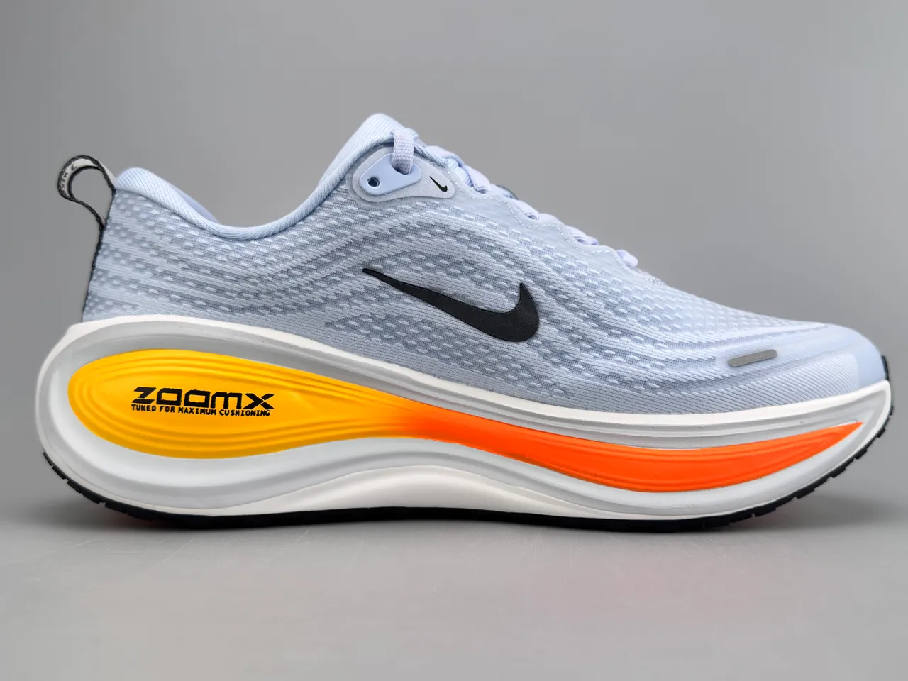 Nike Blue Orange Engineered Mesh Upper Wave-Shaped ZoomX Midsole Running Shoes 10