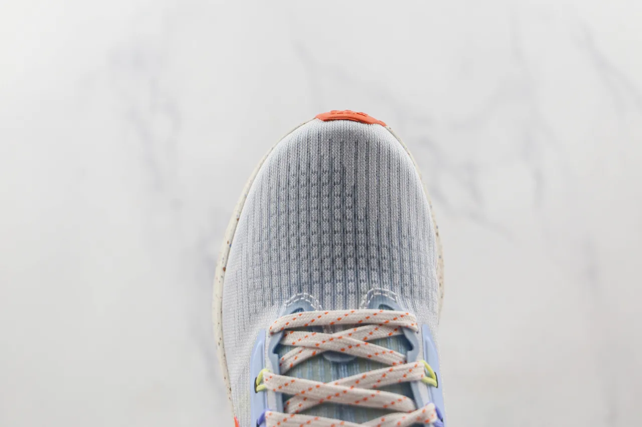 Nike Blue Orange Knit Mesh Upper Speckled Foam Midsole Running Shoes 6