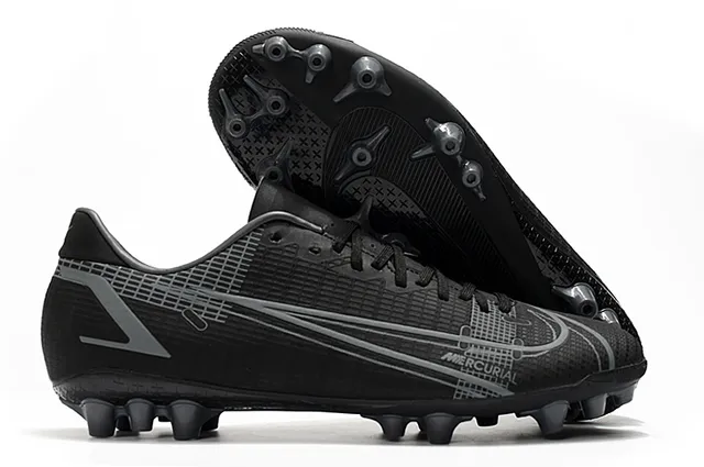 Nike Bleu Orange Bas en Coupe Haut Synthétique Panneau Texturé à Grille Panneau de Vitesse Sol Ferme Chaussures de Football 7