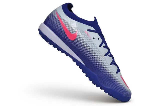 Nike Blue Pink Knit Upper Gradient Turf Soccer Shoes 6