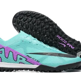 Nike Zapatillas de Fútbol Upper Knit Outsole Turf Azul y Morado