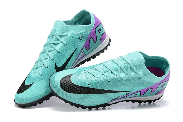 Nike Chaussures de Football Upper Knit Outsole Turf Bleu et Violet 2