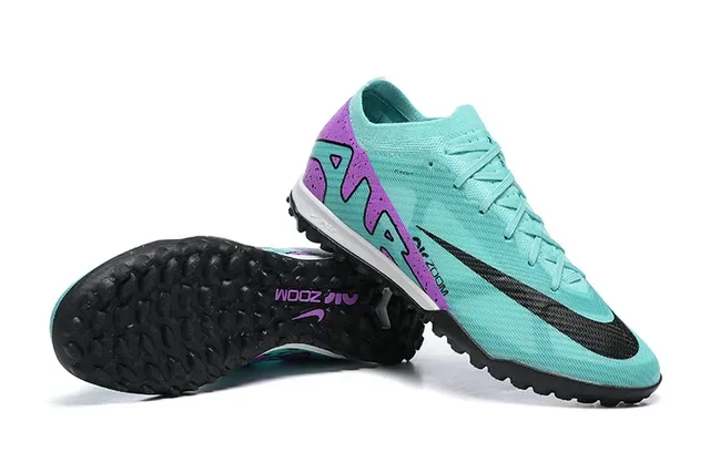 Nike Chaussures de Football Upper Knit Outsole Turf Bleu et Violet 3