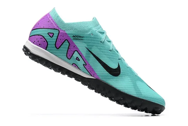 Nike Chaussures de Football Upper Knit Outsole Turf Bleu et Violet 4