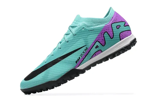 Nike Chaussures de Football Upper Knit Outsole Turf Bleu et Violet 5