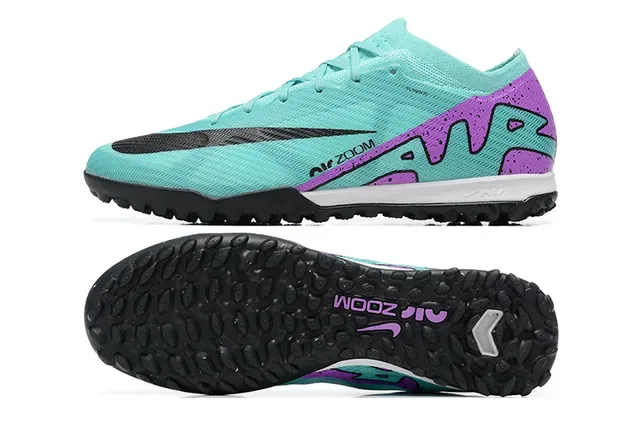 Nike Chaussures de Football Upper Knit Outsole Turf Bleu et Violet 9